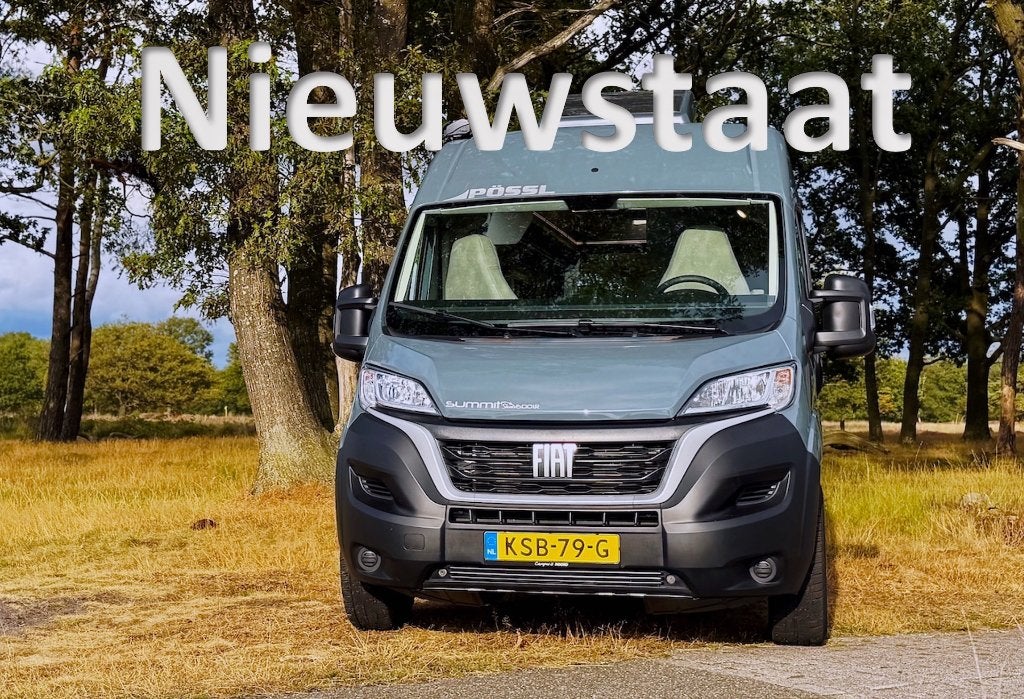 Pössl Summit Shine 600 LR Fabrieksgarantie Off-grid LPG, Caravans en Kamperen, Campers, Buscamper of Camperbus, Ringverwarming