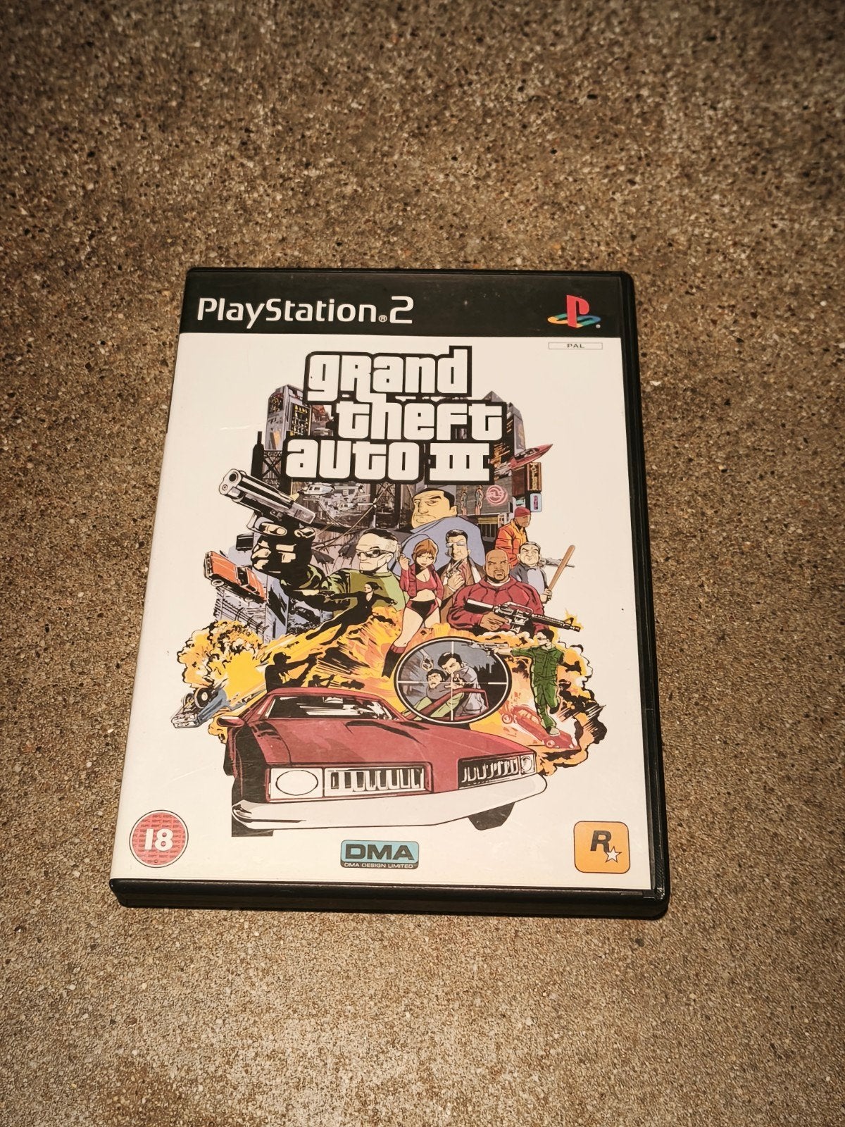 Grand Theft Auto III (GTA 3) PlayStation 2 - ZONDER DISC, Avontuur en Actie, Gebruikt, Vanaf 18 jaar, 1 speler