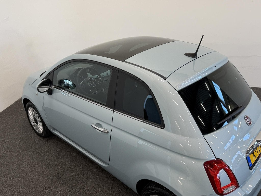 Fiat 500 1.0 Hybrid Dolcevita Panoramadak Navigatie Carplay, Voorwielaandrijving, Stof, Euro 6, 4 stoelen