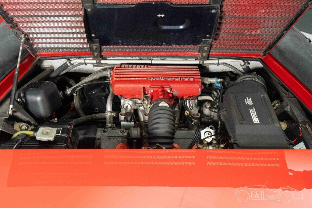 Ferrari Mondial Cabriolet | Onderhoudshistorie bekend | 1984, Auto's, Achterwielaandrijving, Zwart, Cabriolet, 4 stoelen