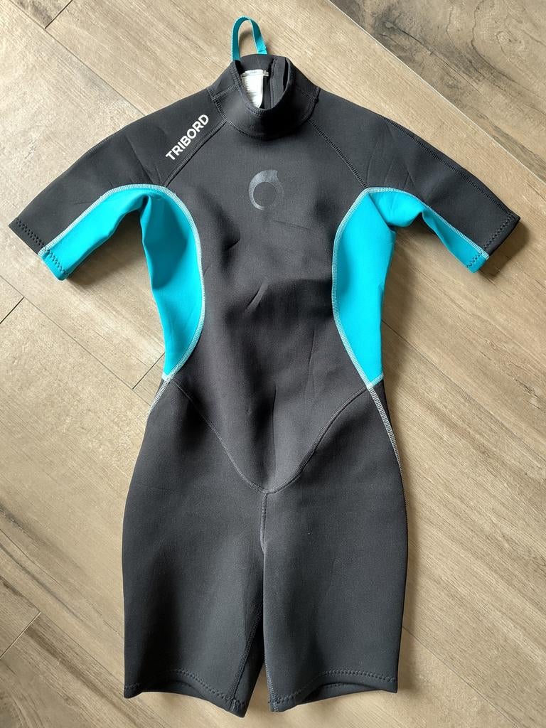 Tribord dames wetsuit maat S - Zwart/Turquoise, Overige typen, Tribord, Zwart, Ophalen of Verzenden