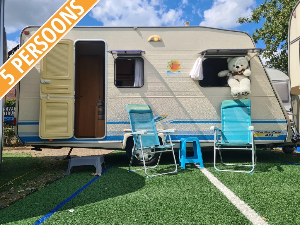 CARAVELAIR 426 TK BRASILLIA DE LUX / VT EN LUIFEL, Caravans en Kamperen, Caravans, Dwarsbed, Bedrijf, 750 - 1000 kg, 4 tot 5 meter