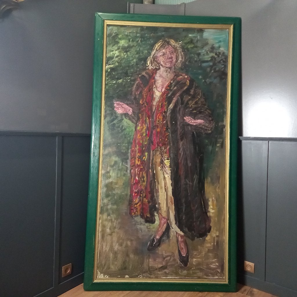 Levensgroot schilderij van Andries Meijer, Ophalen of Verzenden, 100 tot 125 cm, Schilderij