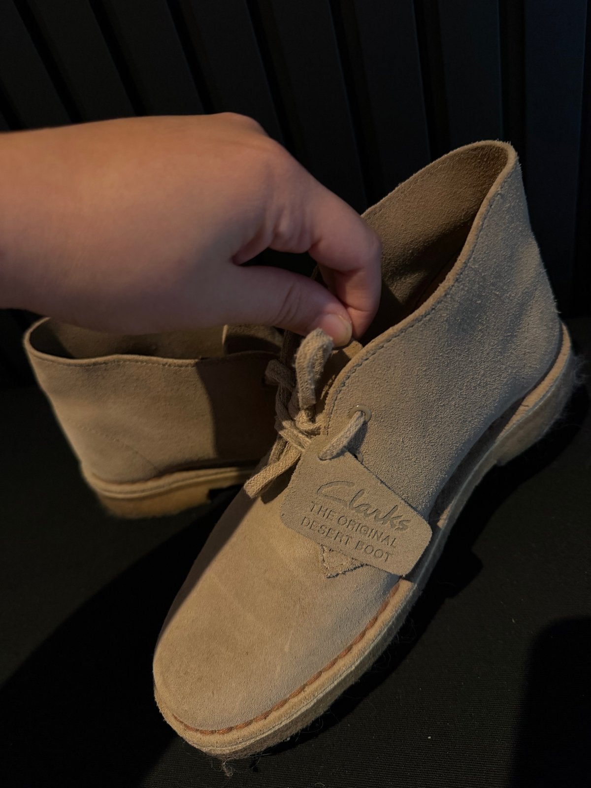 Clarks Desert Boots - Maat 37 - Beige, Ophalen of Verzenden, Gedragen, Beige, Lage of Enkellaarzen