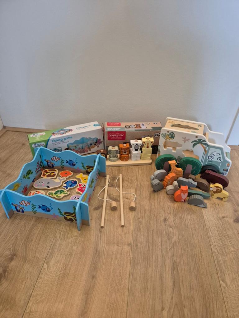 Houten speelgoed voor kinderen, Kinderen en Baby's, Speelgoed | Houten speelgoed, Gebruikt, Overige typen, Ophalen of Verzenden