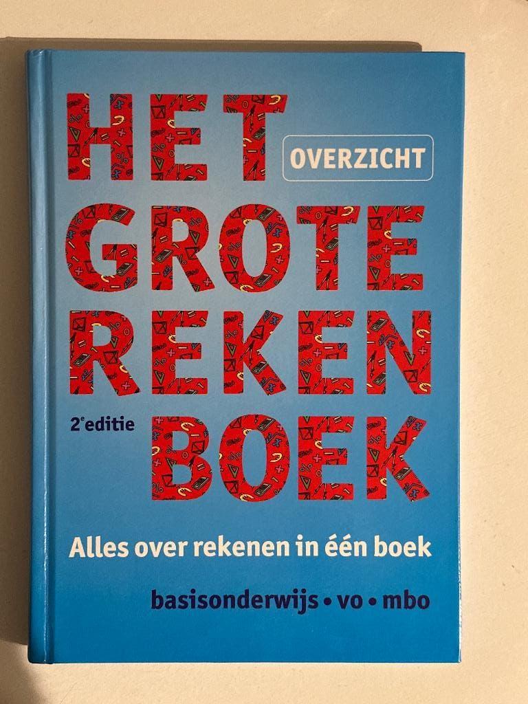 Het grote reken boek 2e editie, Ophalen of Verzenden, Gelezen, Overige niveaus, Overige vakken