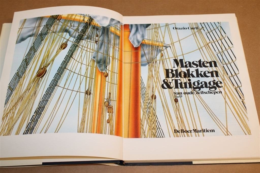 Masten, Blokken & Tuigage van Oude Zeilschepen, Gebruikt, -, Kaart, Foto of Prent, -
