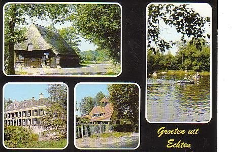 Ansichtkaart 	Echten	Westerbergen	Recreatiepark	4-luik, Verzenden, 1980 tot heden, Gelopen, Drenthe
