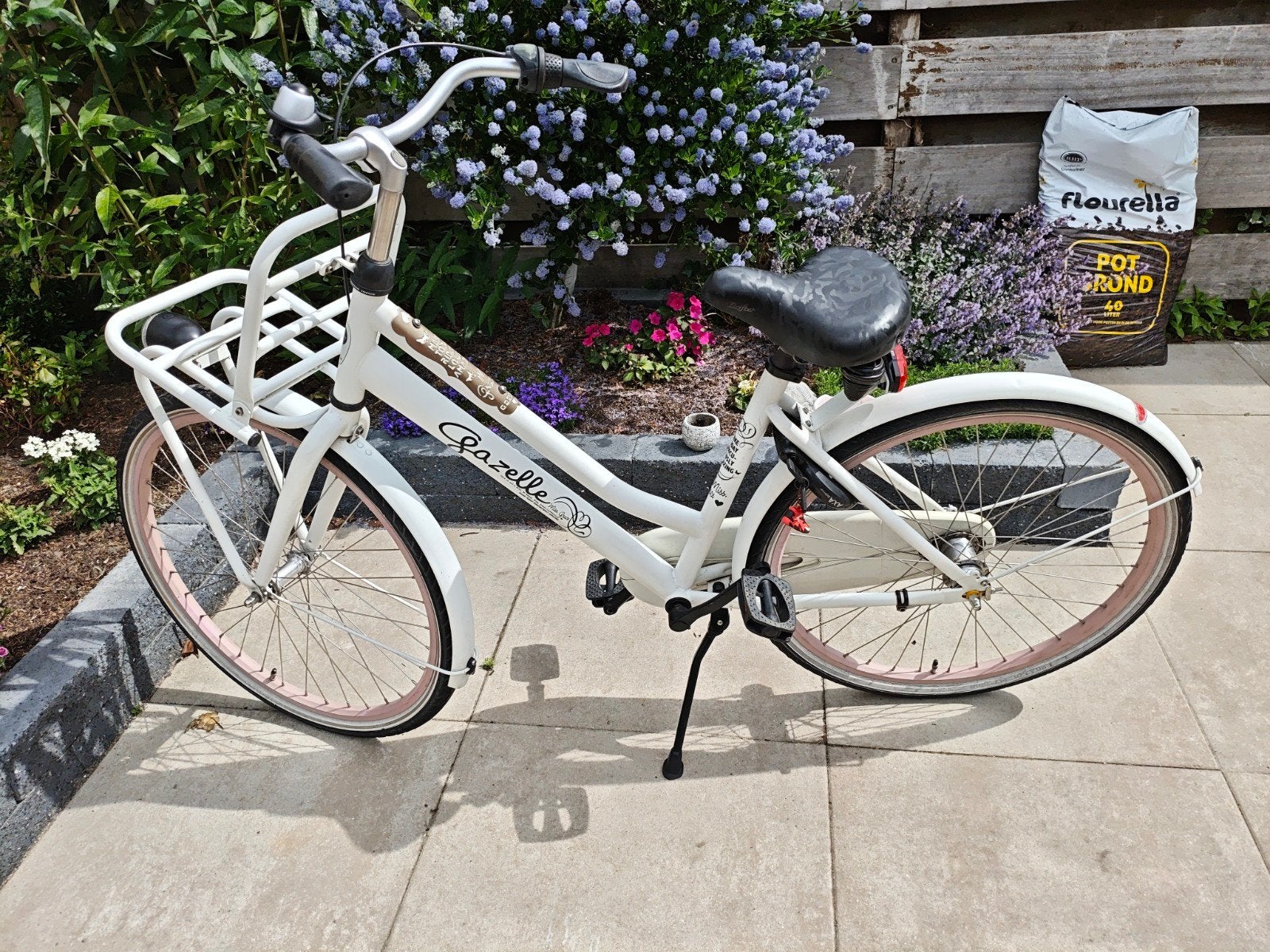 Gazelle Miss grace kinderfiets 24 inch wit transport fiets, Fietsen en Brommers, Fietsen | Meisjes, Ophalen of Verzenden
