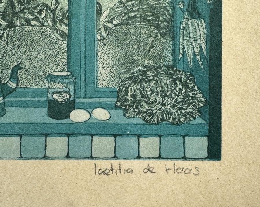 1442. Kleurenets, Laetitia de Haas - stilleven, 20e eeuw, Ophalen of Verzenden