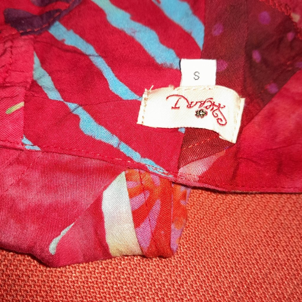 heart art ashford patchwork broek rood, nieuw, S was 89,95, Kleding | Dames, Maat 38/40 (M), Nieuw, Ophalen of Verzenden, Lang