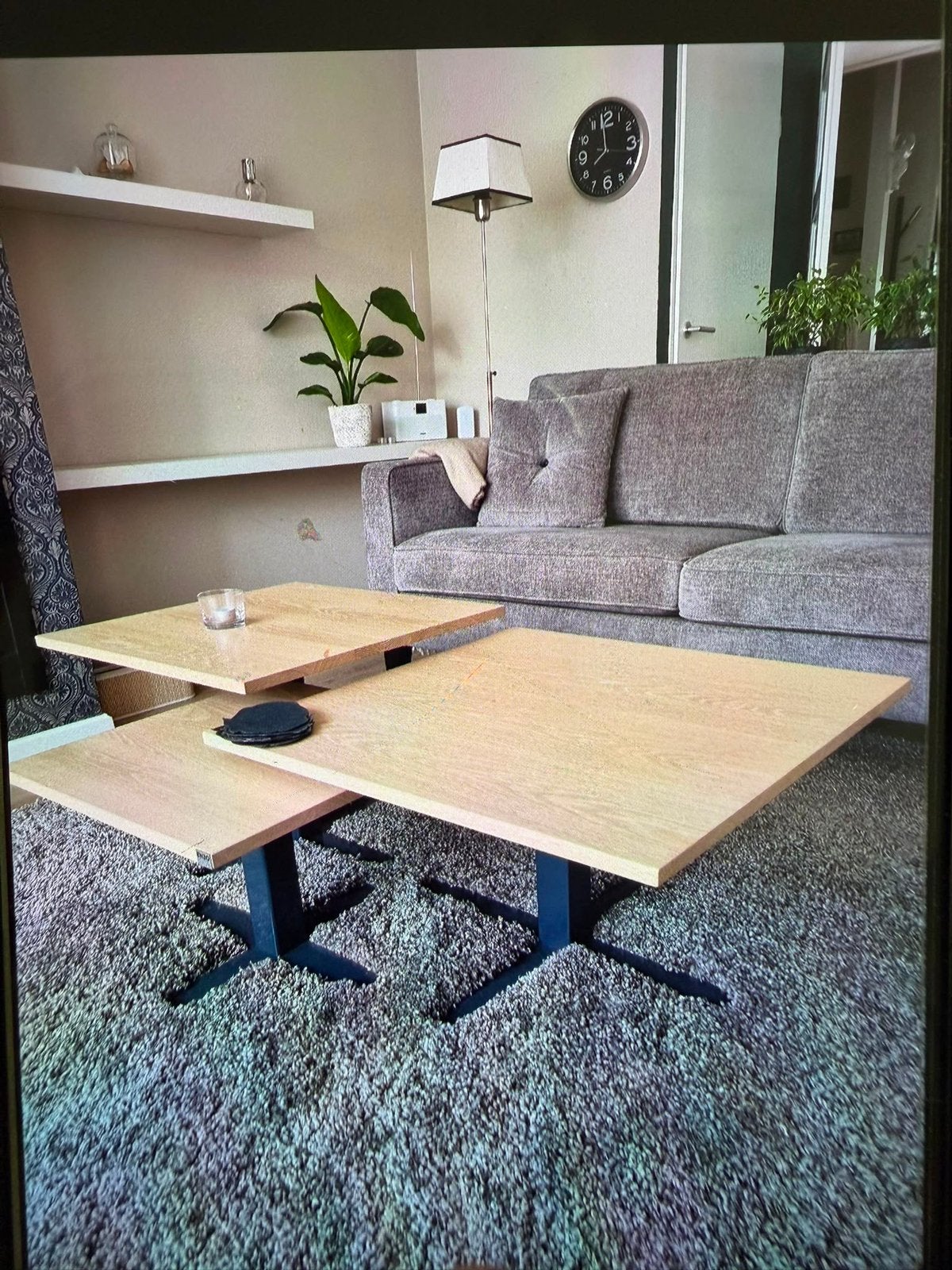 Set van 3 salontafels Enzo Luca, Huis en Inrichting, Tafels | Salontafels, Ophalen, Gebruikt, Vierkant, 50 tot 100 cm