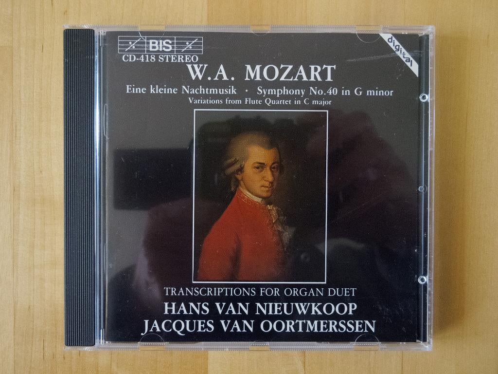 Mozart - Transcriptions for Organ Duet - CD, Ophalen of Verzenden, Classicisme, Gebruikt, Overige typen
