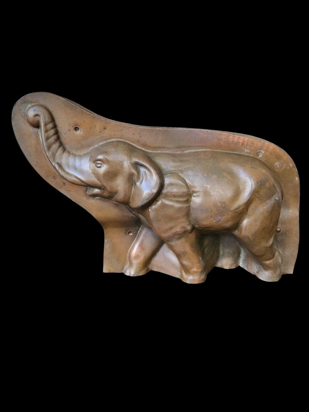 Vintage, 27cm. Chocolade mal in de vorm van een olifant., Ophalen of Verzenden