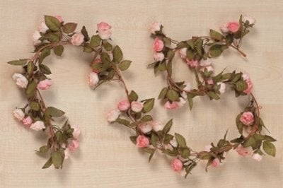 Mooie Decoratie hanger, Rozen Guirlande slinger rose roosjes, Binnen, Roze, Nieuw, Ophalen of Verzenden