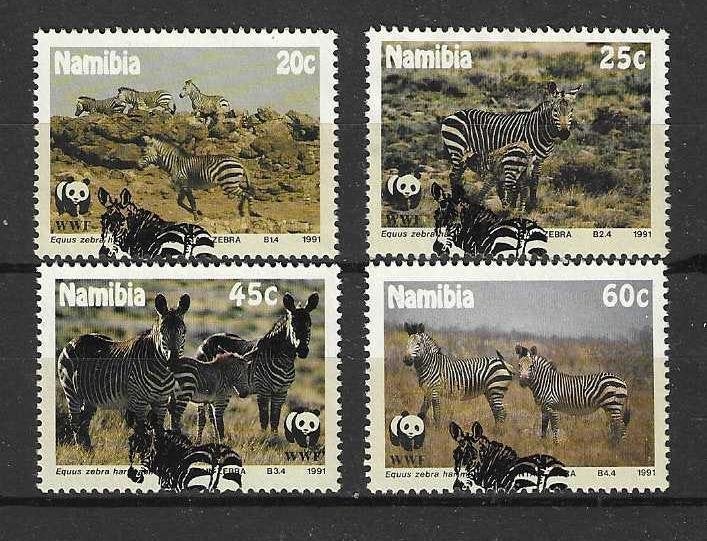 Namibië Michel 702-705 gestempeld, Ophalen of Verzenden, Overige landen, Gestempeld