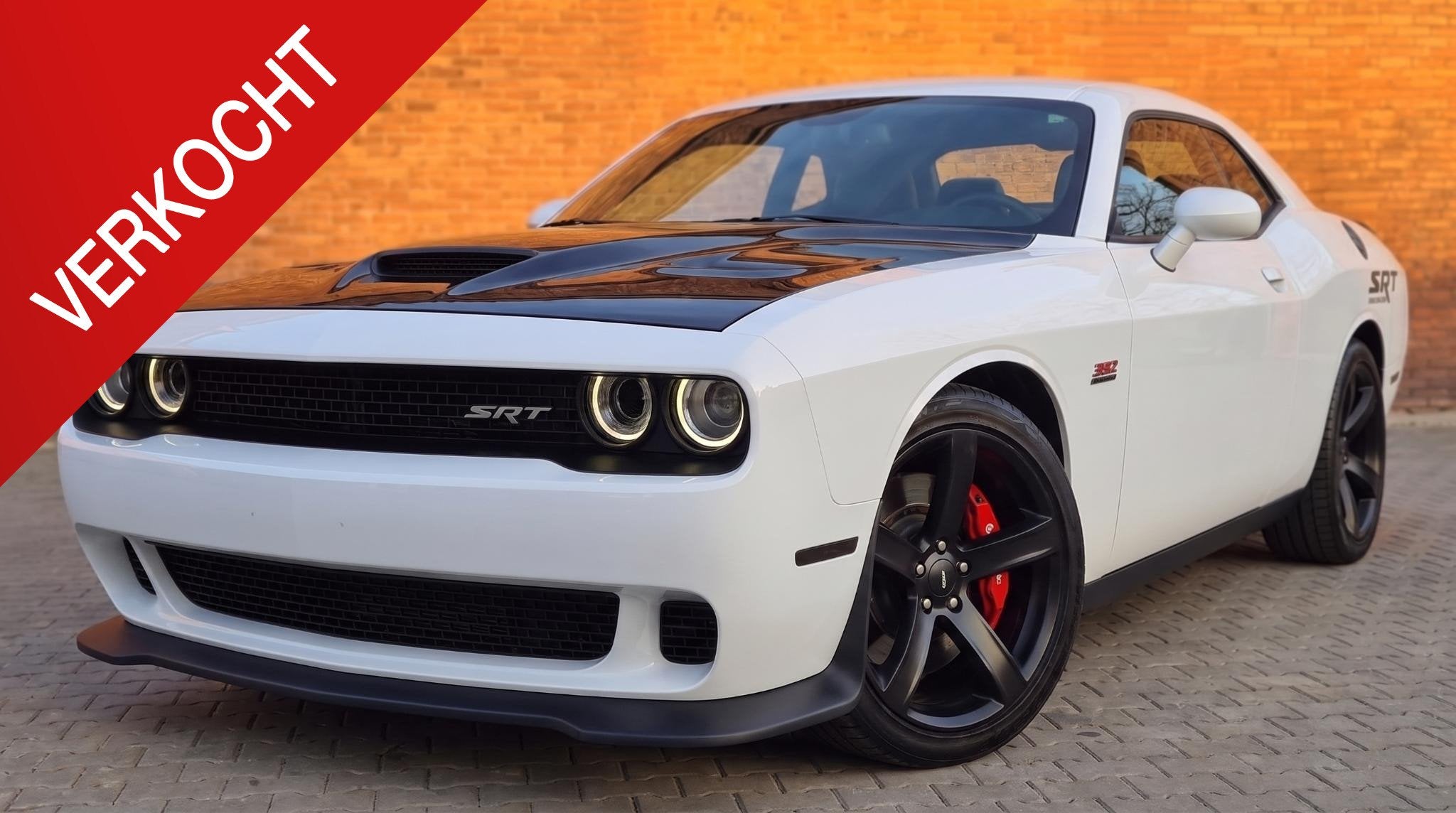 Dodge Challenger SRT 6.4L V8 Hellcat Kit 475PK, Auto's, Gebruikt, 8 cilinders, Wit, Handgeschakeld