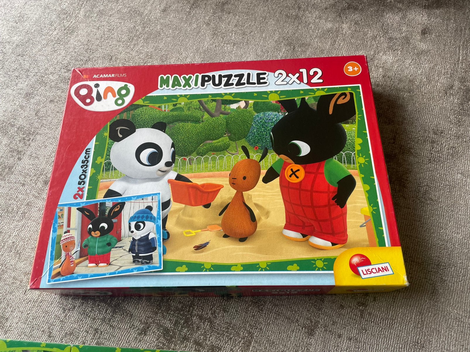 Bing Maxi Puzzle 2x12 stukjes, Ophalen of Verzenden, 10 tot 50 stukjes, Gebruikt, 2 tot 4 jaar