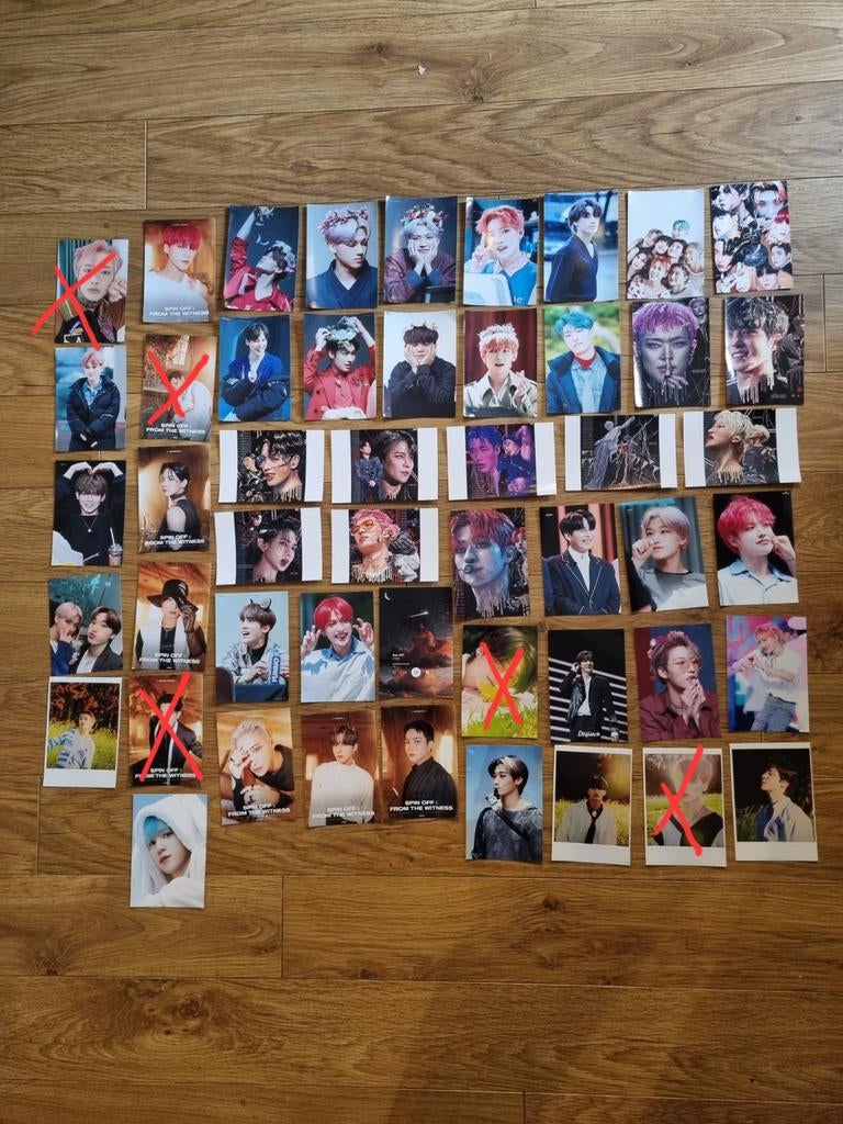 Ateez- extra fotokaarten, Ophalen of Verzenden, Meerdere stickers