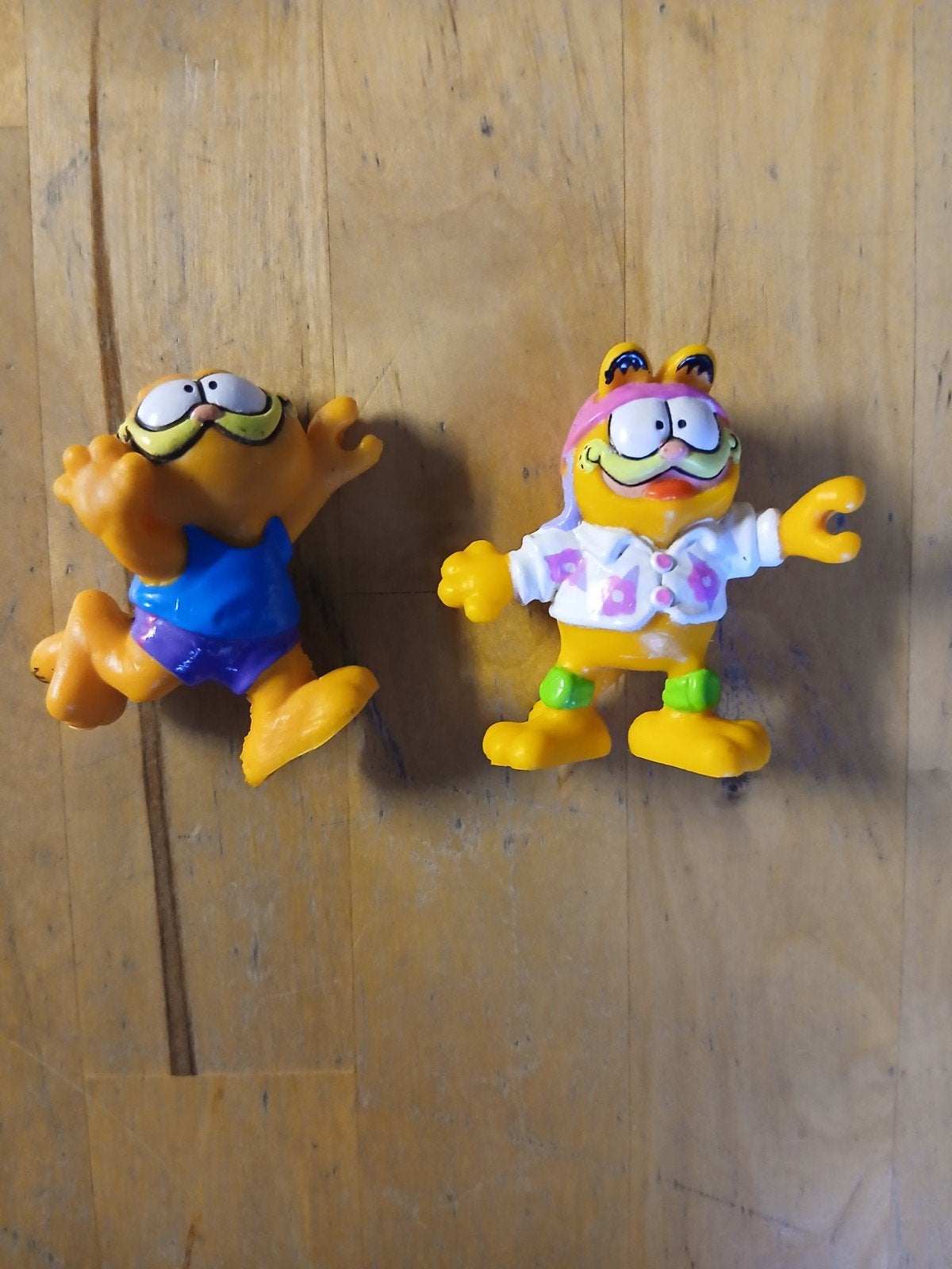 Garfield Figuren - 2 stuks, Ophalen of Verzenden, Gebruikt