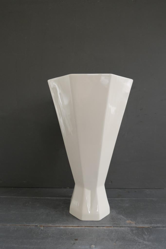 Royal Boch Charles Catteau grote vaas crème, Antiek en Kunst, Antiek | Vazen, Verzenden
