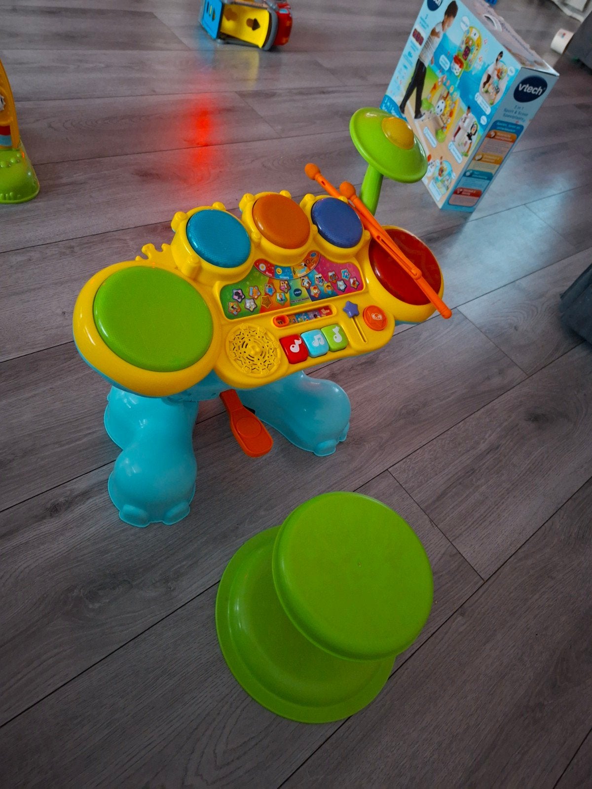 VTech Rock & Leer drumstel, Ophalen