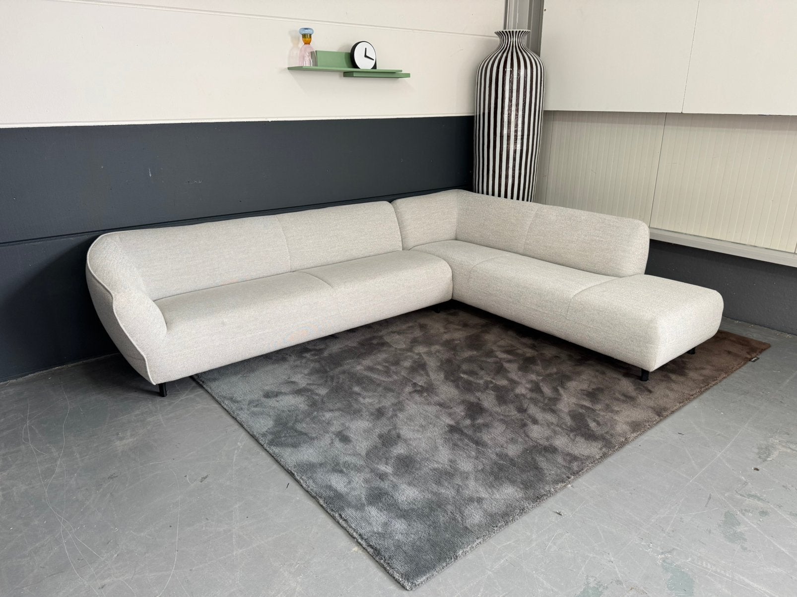 Nieuwstaat Pode Turia hoekbank | Fresco 722 Pearl, Ophalen, Hoekbank, 300 cm of meer, Zo goed als nieuw