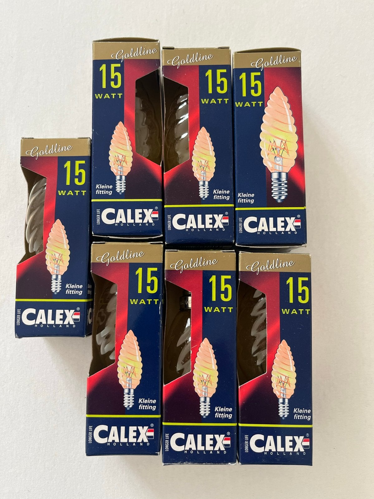 Calex Goldline 15W E14 Gloeilampen (7 stuks), Ophalen of Verzenden, Nieuw, E14 (klein), Calex