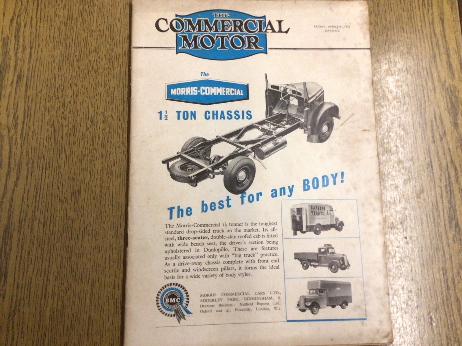 The Commercial Motor - April 1953 - Klassiek Transport Magaz, Ophalen of Verzenden, Gelezen, Overige typen