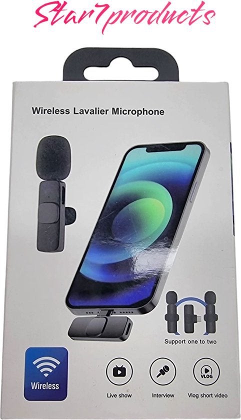Draadloze Microfoon-Lavalier Microfoon- Dasspeld Microfoon, Ophalen, Nieuw, Overige typen, Draadloos