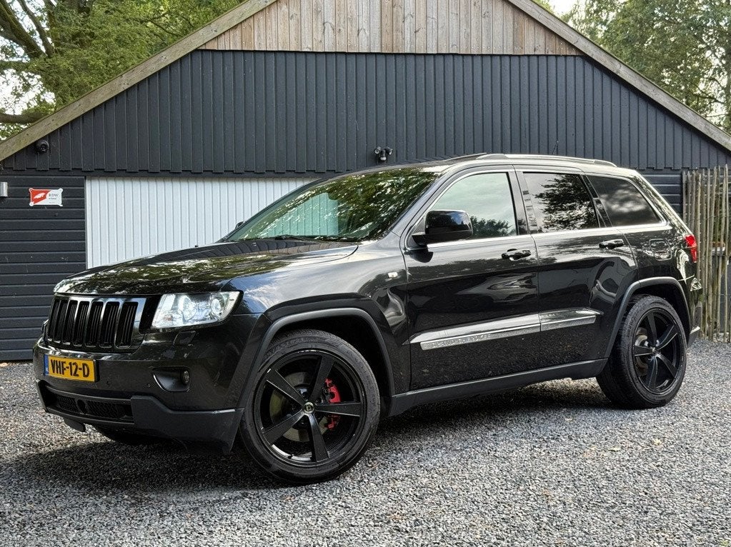 Jeep Grand Cherokee 3.0 CRD Overland 4x4 Luchtvering Marge, Euro 5, Gebruikt, Zwart, Leder