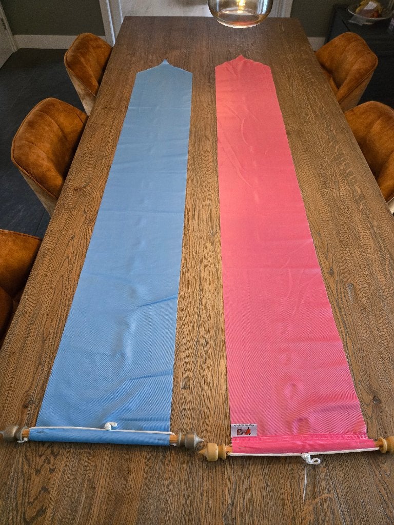 Wimpel roze en blauw, Diversen, Ophalen of Verzenden, Zo goed als nieuw