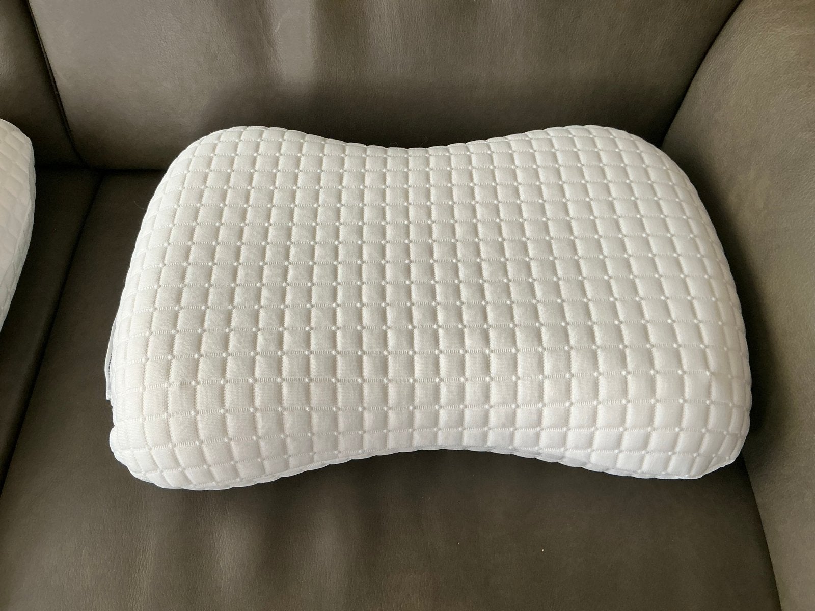 Twee stuks IKEA NORDSTÄLORT Ergonomisch kussen, Eenpersoons, Wit, Ophalen of Verzenden, Zo goed als nieuw