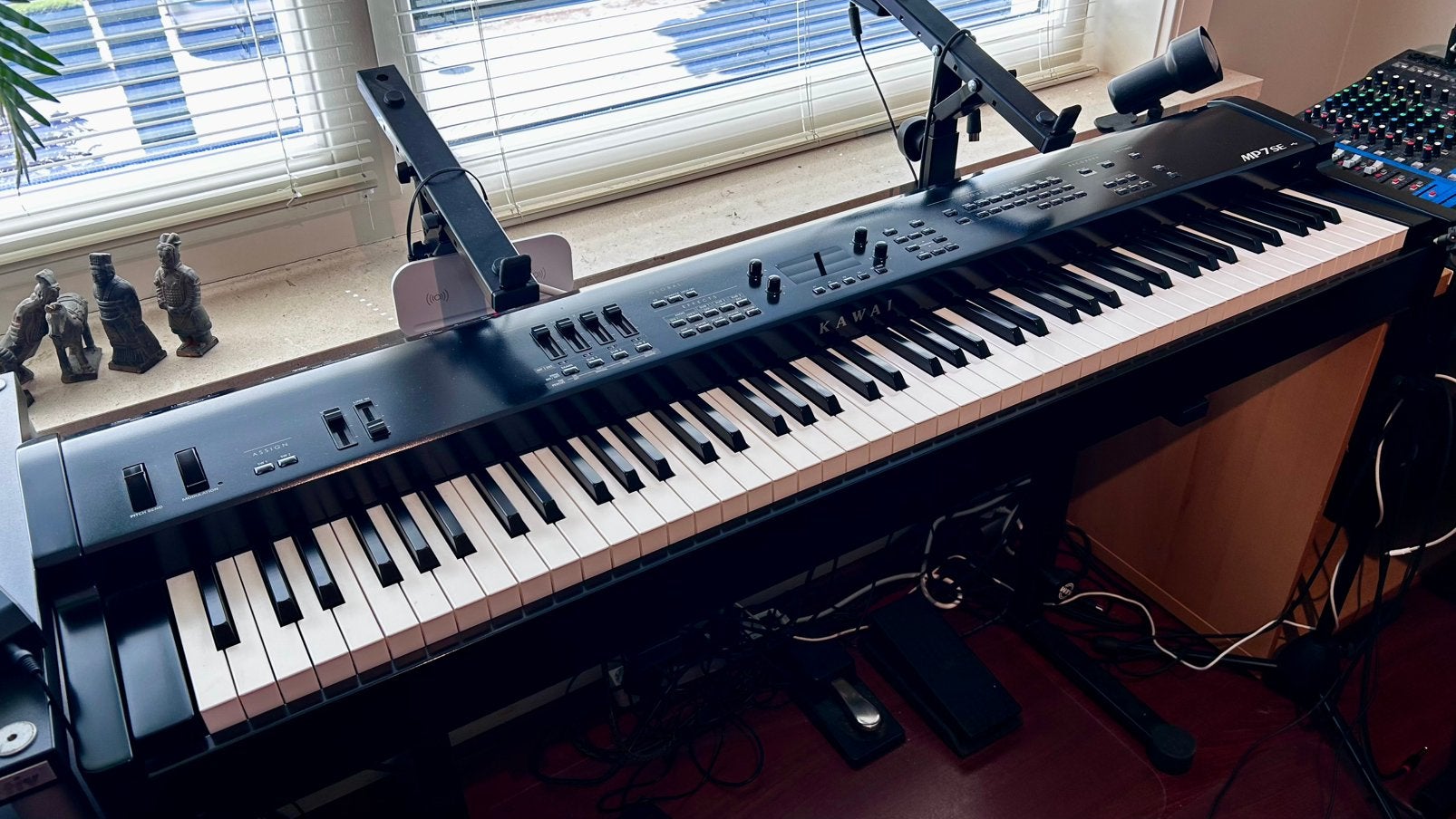 Te koop: Kawai MP7SE stage piano in uitstekende staat, Muziek en Instrumenten, Keyboards, 88 toetsen, Zo goed als nieuw, Midi-aansluiting