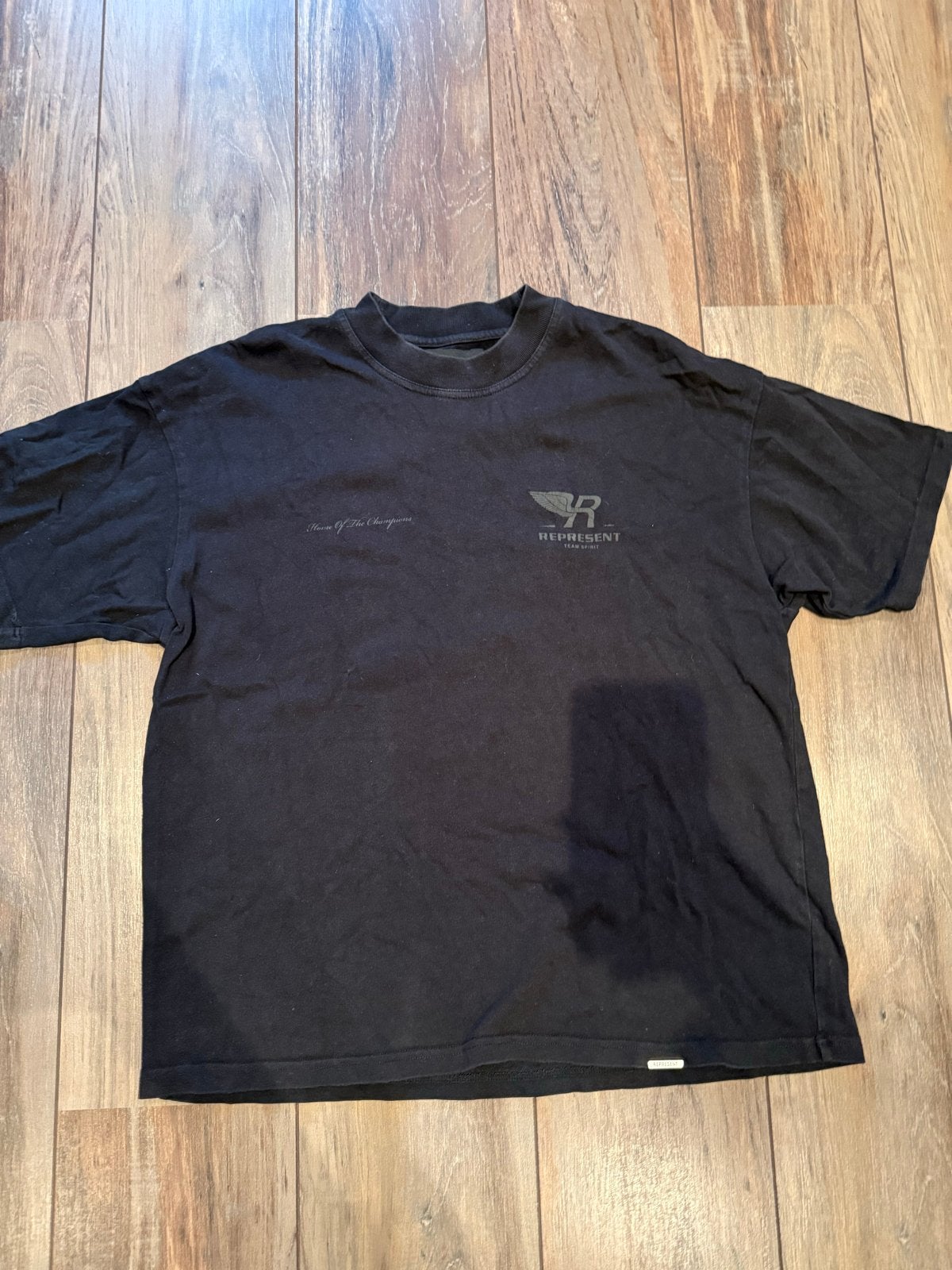 Represent T-shirt Zwart Maat M, Ophalen of Verzenden, Zo goed als nieuw, Maat 48/50 (M), Zwart