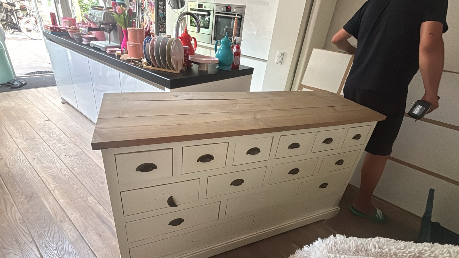 GRATIS (opknap)Kast, Ophalen, Gebruikt, 100 tot 150 cm, Met lade(s)