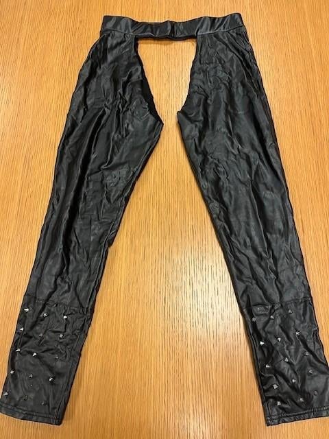 Nep leren legging met open kruis maat 44-46, Kleding | Dames, Leggings, Maillots en Panty's, Zwart, Maat 44/46 (L), Gedragen, Legging