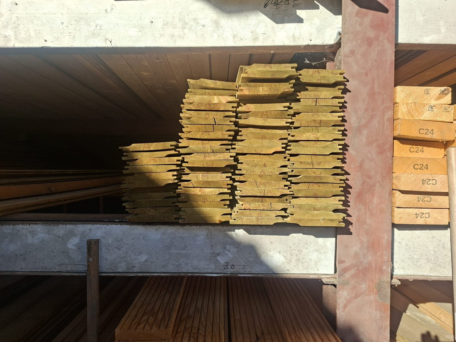Nieuwe geimpregneerde rabbat delen in diverse lengtes, Ophalen of Verzenden, Nieuw, Planken