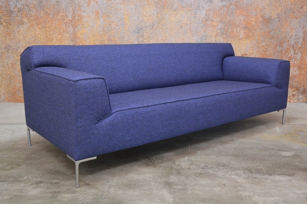 NIEUW beklede paarse Design on Stock Bloq bank in Amdal stof, Design on Stock, Design on Stock, 75 tot 100 cm, Ophalen of Verzenden