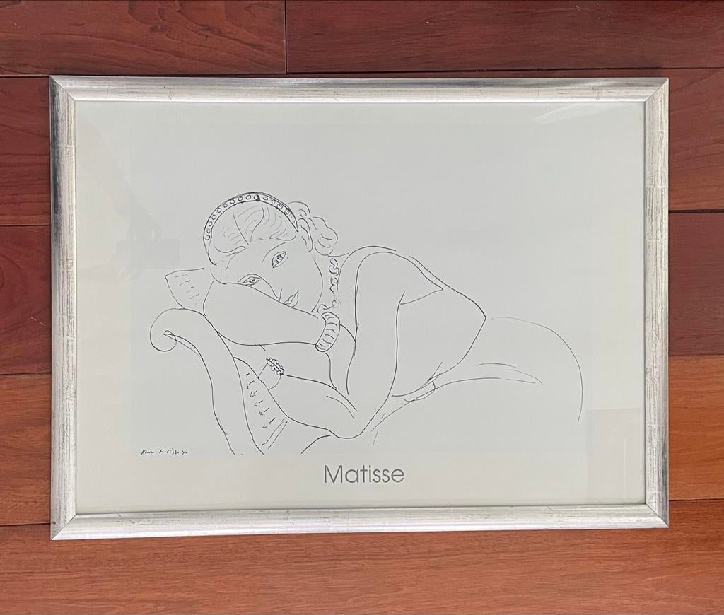 Henri Matisse 'Vrouw op Sofa' ingelijste print (75x55 cm), Ophalen of Verzenden