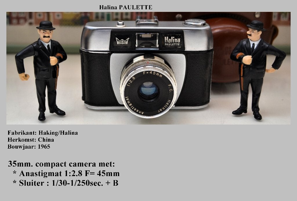 Halina PAULETTE, 25298 incl. bijbehorende tas anno 1965, Ophalen of Verzenden, Gebruikt, Compact, Overige Merken