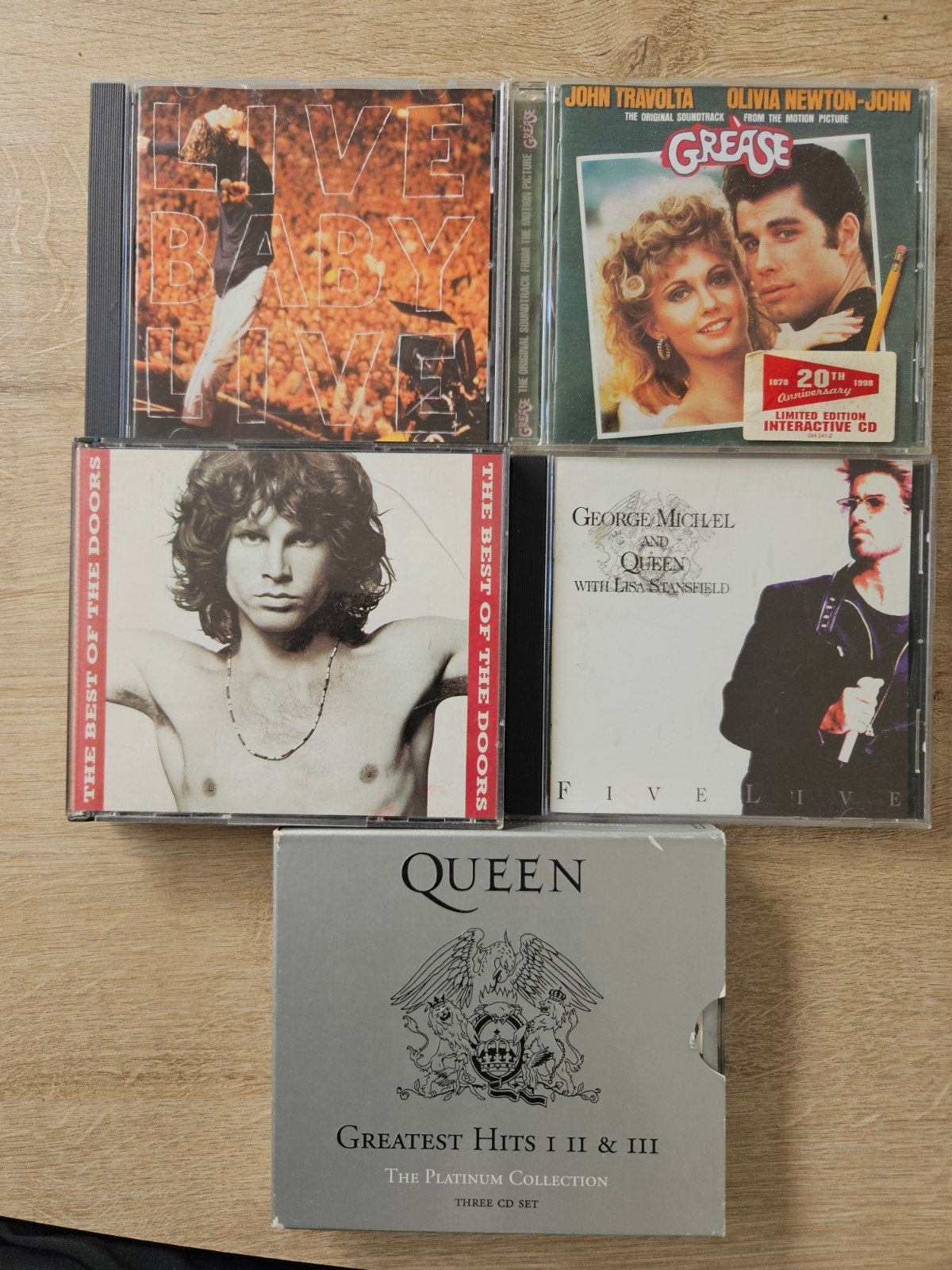 CD-collectie: Queen3 disc, The Doors 2 disc, Grease, George, Gebruikt, Pop, Ophalen of Verzenden, Verzamelalbum