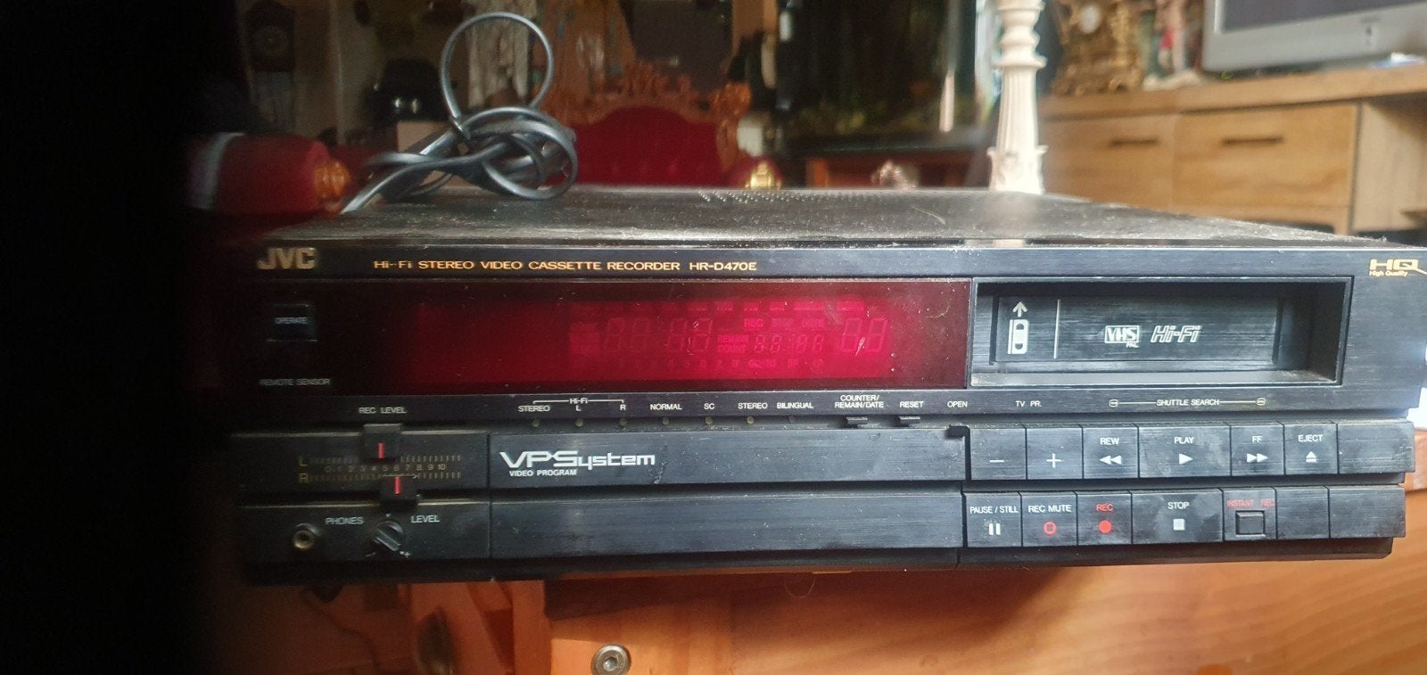 JVC HR-D470E Hi-Fi Stereo VHS-speler/recorder, Ophalen of Verzenden, Gebruikt, VHS-speler of -recorder