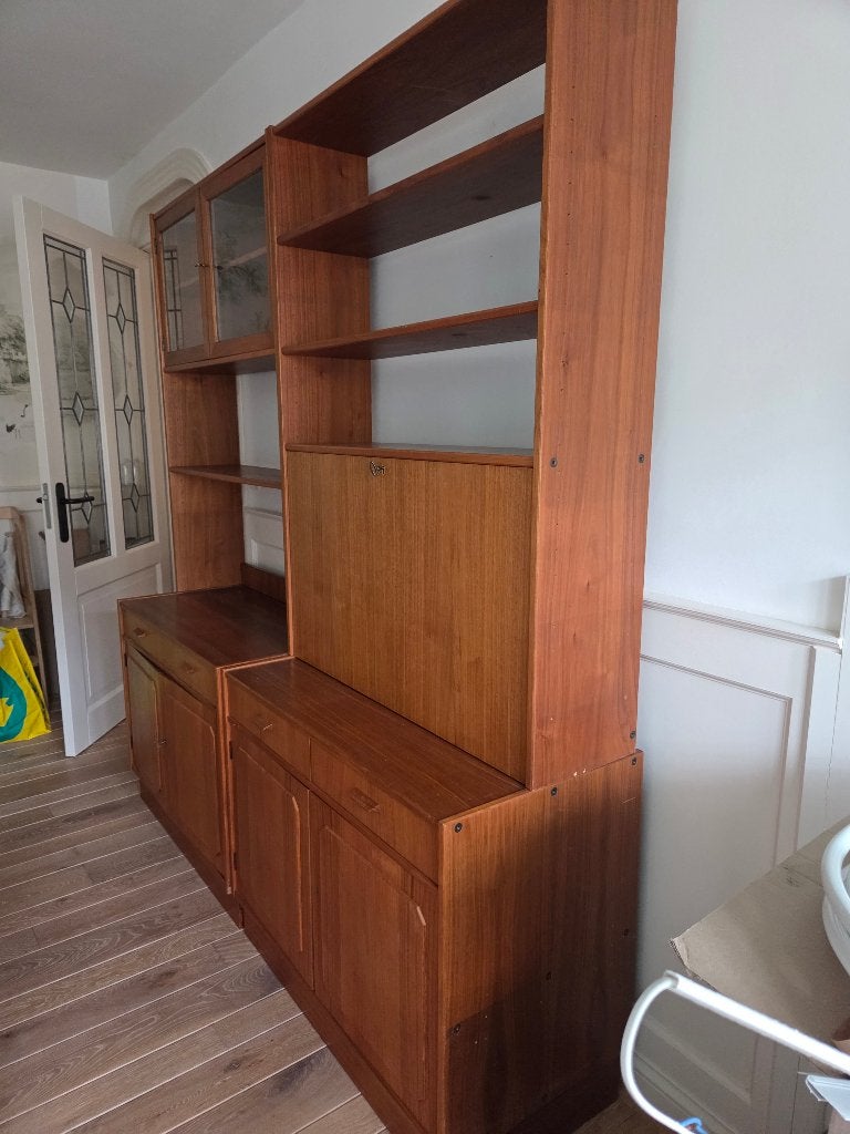 Vintage kast, scandinavisch (Zweeds), Ophalen, Gebruikt, 150 tot 200 cm, Teakhout