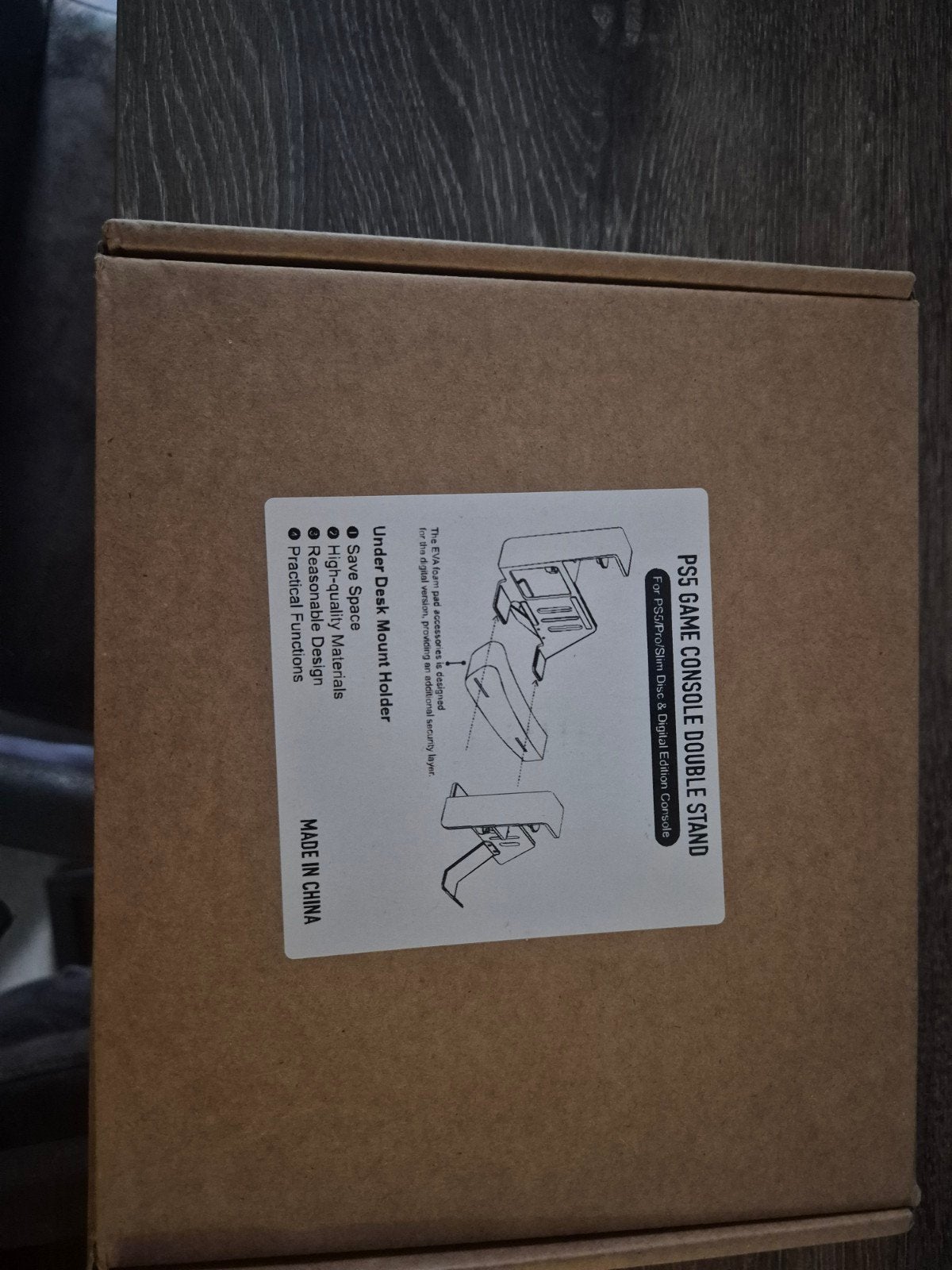 PS5 Game Console Dubbele Standaard - Onder Bureau Houder, Ophalen, Nieuw