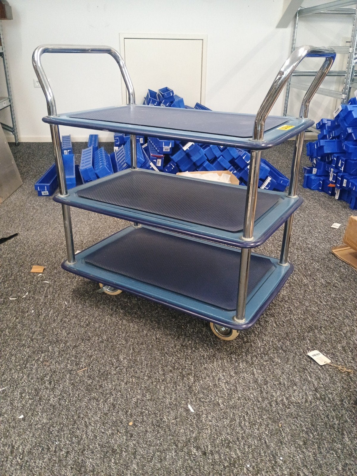 TEAB | Magazijnkar 75*49*87cm | Gebruikt netjes | Fetra 120K, 100 liter of meer, Ophalen, Gebruikt, Transportkar