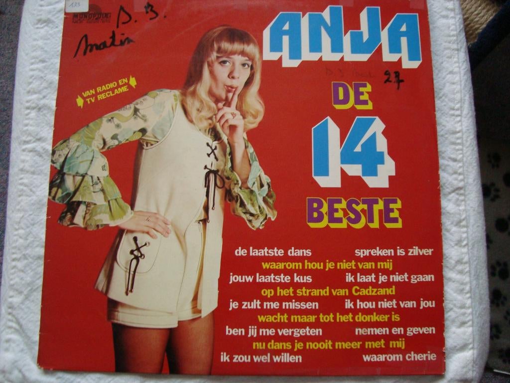 Anja de 14 beste, Ophalen of Verzenden, Zo goed als nieuw, 12 inch, Levenslied of Smartlap