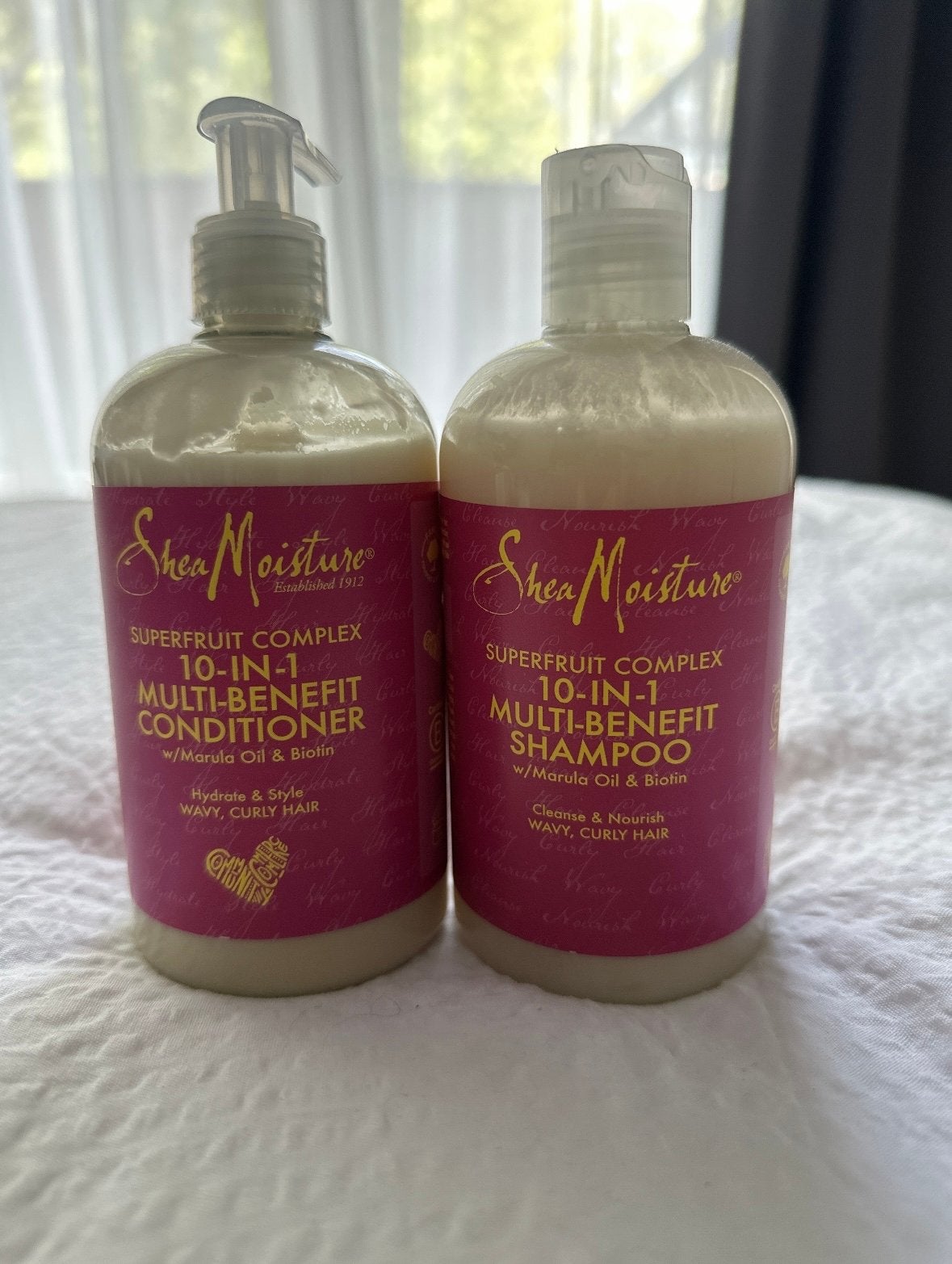Shea Moisture Superfruit Complex Shampoo & Conditioner, Ophalen of Verzenden, Zo goed als nieuw, Shampoo of Conditioner