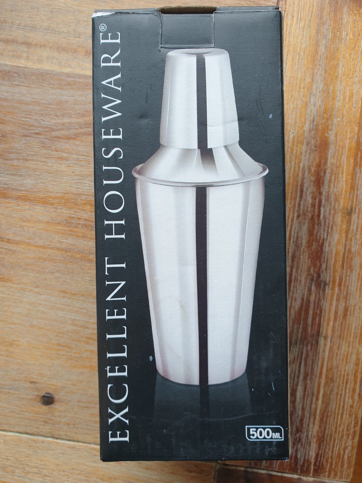 Nieuw in doos:RVS Cocktailshaker 500ml,Perfect Cadeautje, Overige typen, Ophalen of Verzenden, Overige merken, Nieuw
