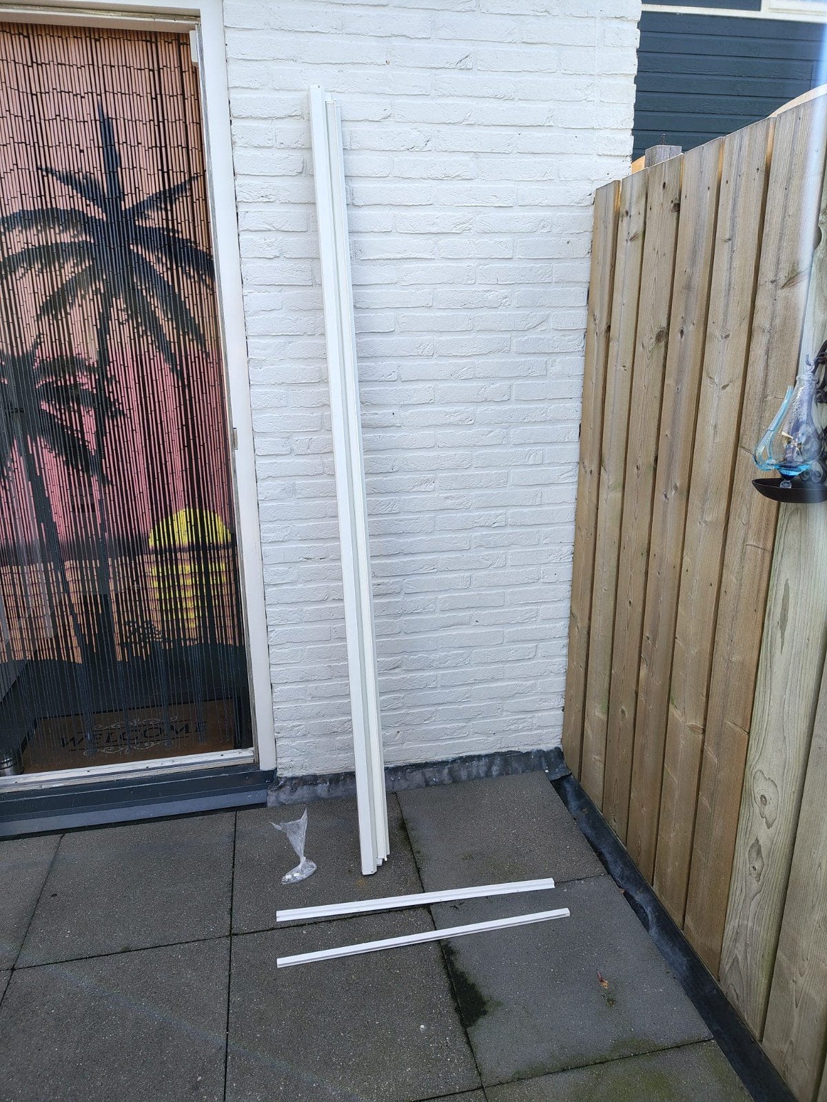 Rolhordeur 205 x 73 cm - Wit, Ophalen, Minder dan 80 cm, Binnendeur, Zo goed als nieuw